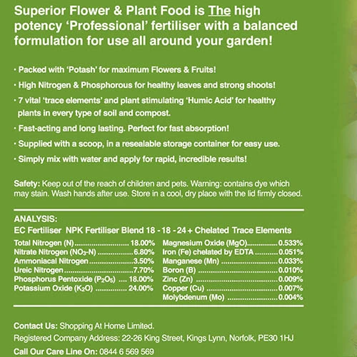 Blooming Fast Superior Soluble Fertiliser 1.25kg 4 Blooming Fast Superior Soluble Fertiliser 1.25kg - Image 4