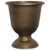 Black And Bronze Vertical Urn