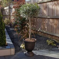 Black And Bronze Vertical Urn -Garden Plant Shop 130271 2