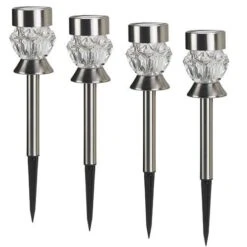 Crystal Stainless Steel Light - 4 Pack -Garden Plant Shop 160612 5