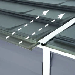 Palram 4x6 Skylight Grey Pent Shed 15 Palram 4x6 Skylight Grey Pent Shed -Garden Plant Shop 160733 6