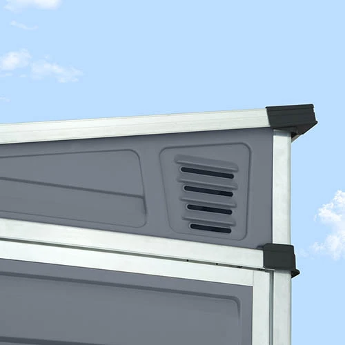 Palram 4x6 Skylight Grey Pent Shed 9 Palram 4x6 Skylight Grey Pent Shed - Image 9