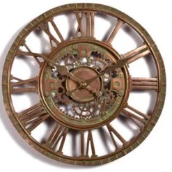 Newby Mechanical Clock Bronze 12" -Garden Plant Shop 160955 2