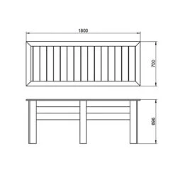 Large Kitchen Garden Planter - 1.8m -Garden Plant Shop 161026 4